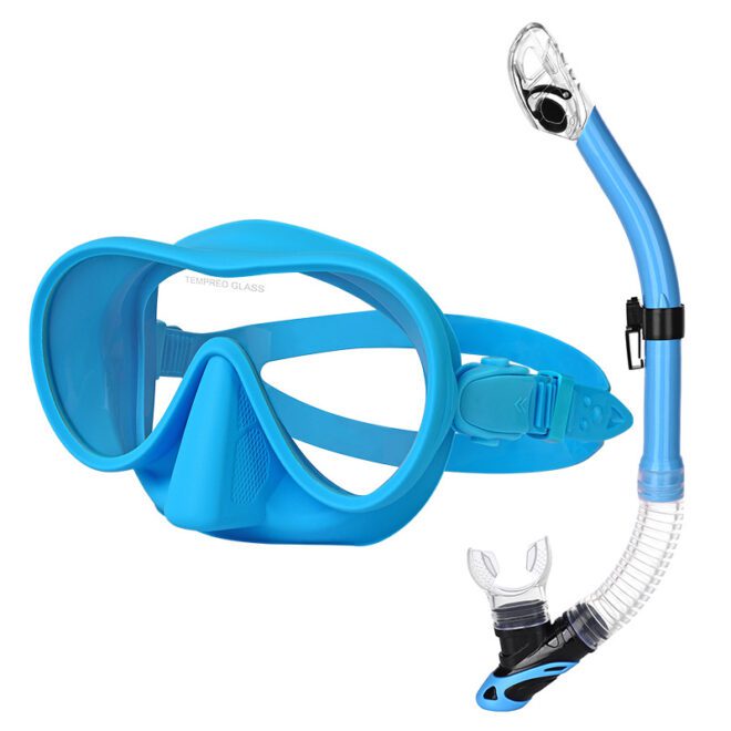 flexible silicone snorkel mask
