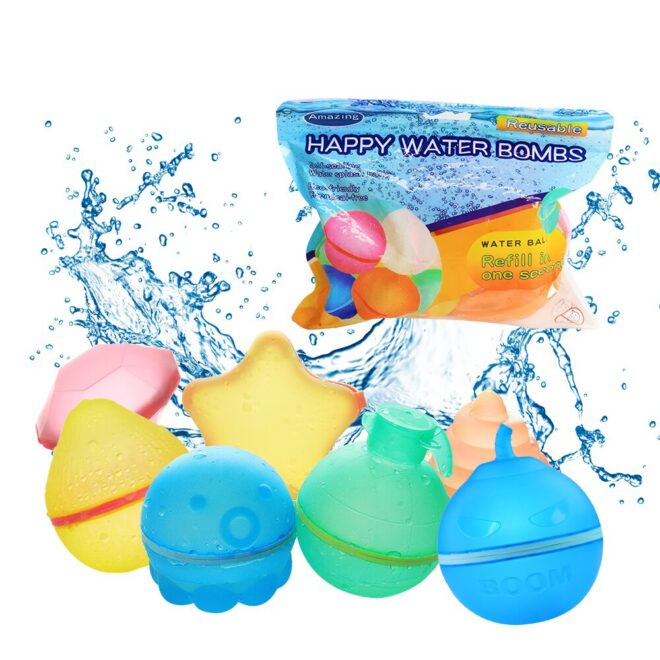 magnetic infused silicone water ball