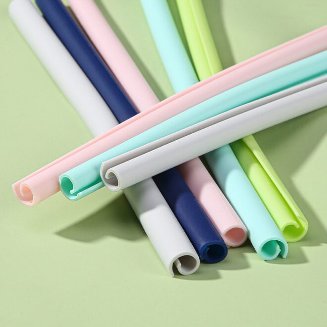 open close silicone drinking straw