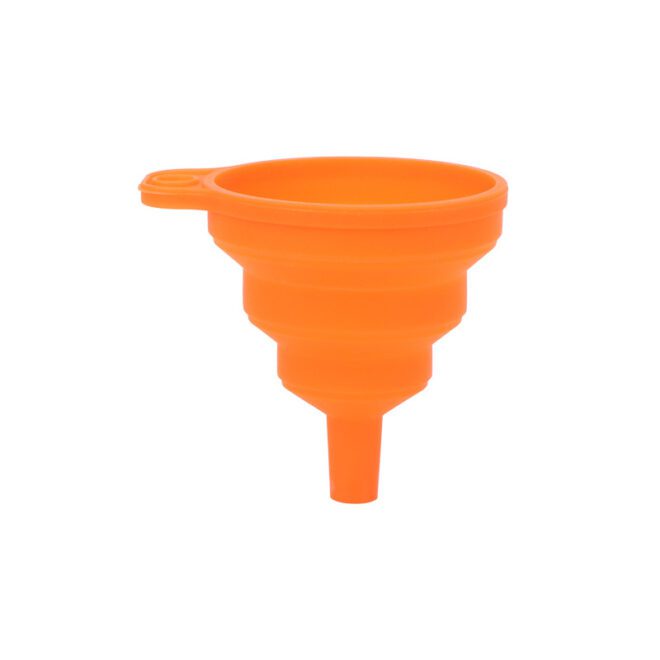 Compact and durable custom silicone funnel for kitchen needs