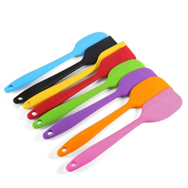 Customizable food grade silicone cream scraper in your choice of color