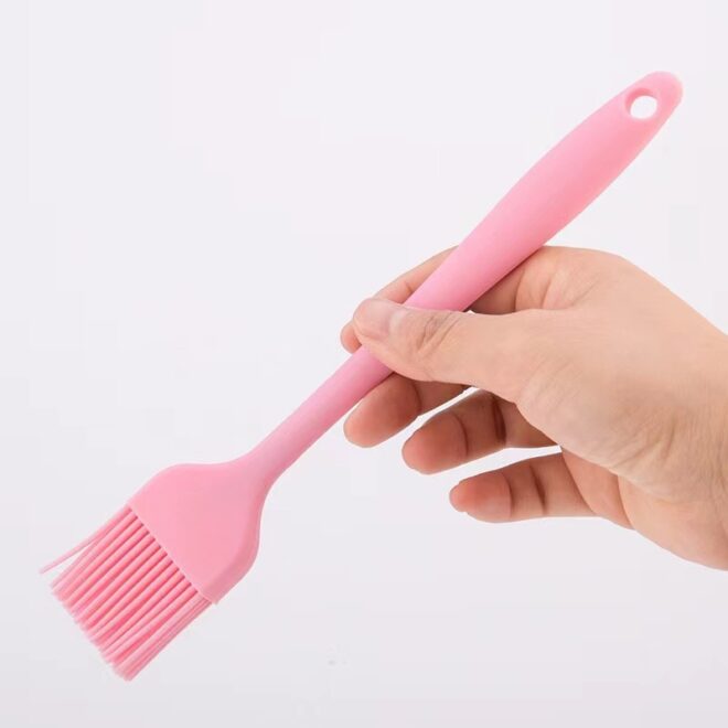 Customized silicone bristle cooking oil brush in your choice of color