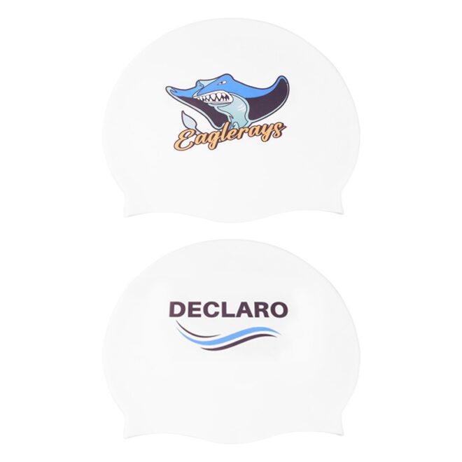Logo Branded Silicone Swim Cap in Custom Size