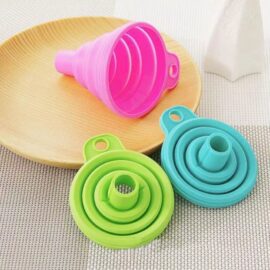 Custom mini foldable silicone funnel