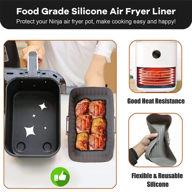 silicone air fryer liner