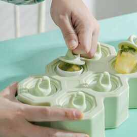 Creative design of new custom silicone ice tray for ice cream