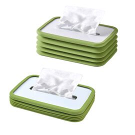 Silicone foldable creative tissue box customized