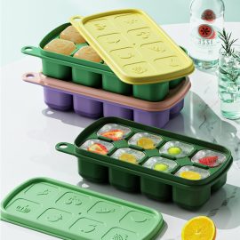 Best selling ice cube trays with lid custom ice cube molds