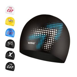Hot selling custom swim caps adult waterproof hair care silicone swimming cap