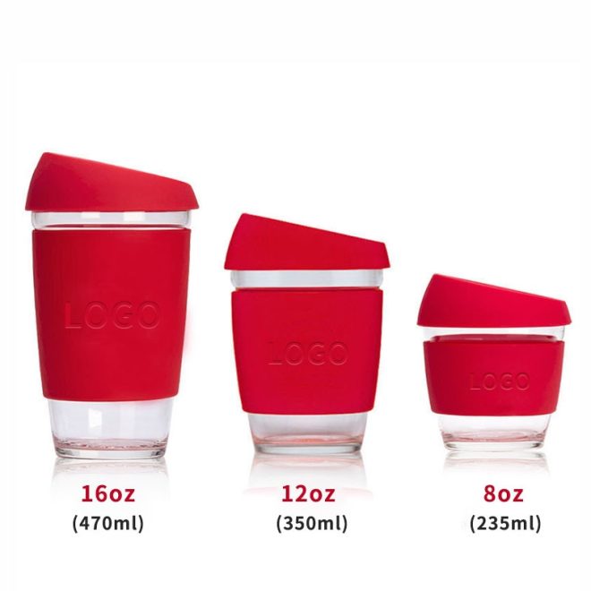 glass coffee cups with silicone sleeve1