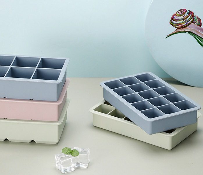 silicone ice cube trays