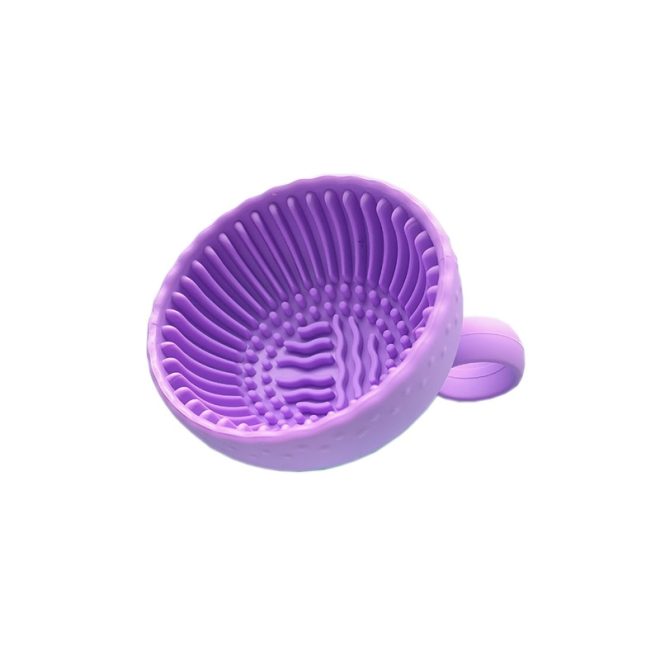 Factory customized portable reusable makeup brush cleaner pad bowl6