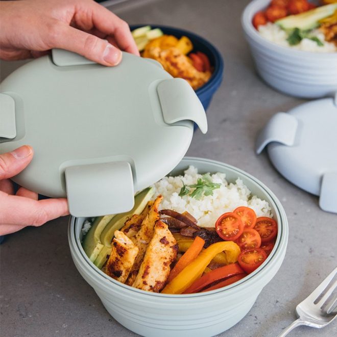 collapsible food storage containers