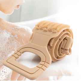 Practical silicone bath towel for massage and deep cleaning