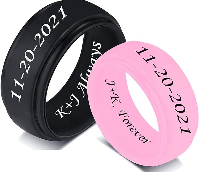 rings silicone wedding band